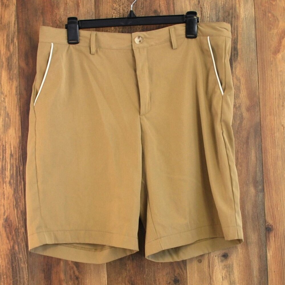 Shein Men's Dress Shorts Casual Tan Pockets XL